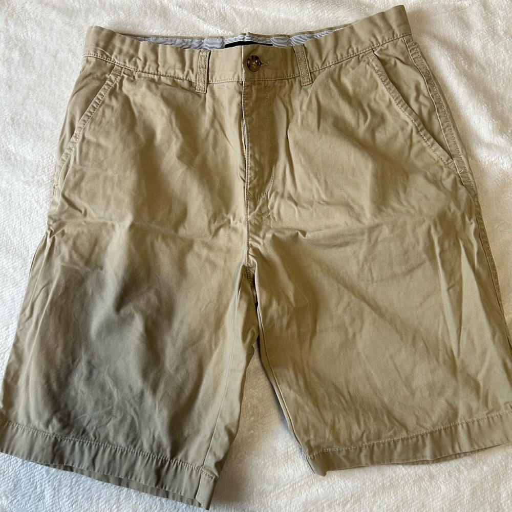 Tommy Hilfiger Khaki Flat Front Shorts